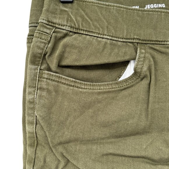 EVRI Jeggings Womens Size 16W Olive Green Stretch Mid-Rise Skinny Leg Pants - Picture 7 of 9